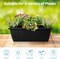 2 Tier Vertical Garden Planter 2 Pack Outdoor Herb Rectangle Raised Garden Beds for Flower Fruit Vegetable Elevated Garden Bed with Drain Holes for Balcony, Patio, Indoor, Black